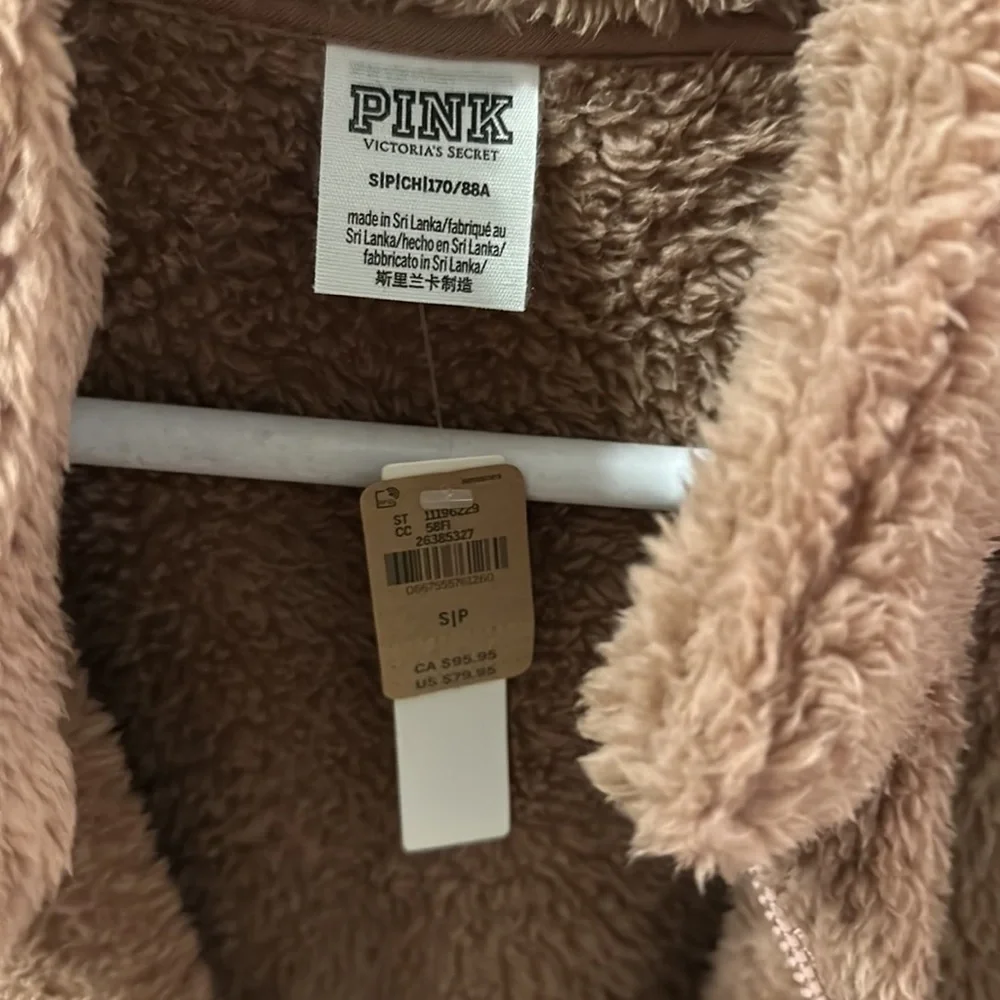 Pink soft zip up jacket - Picture 2 of 3